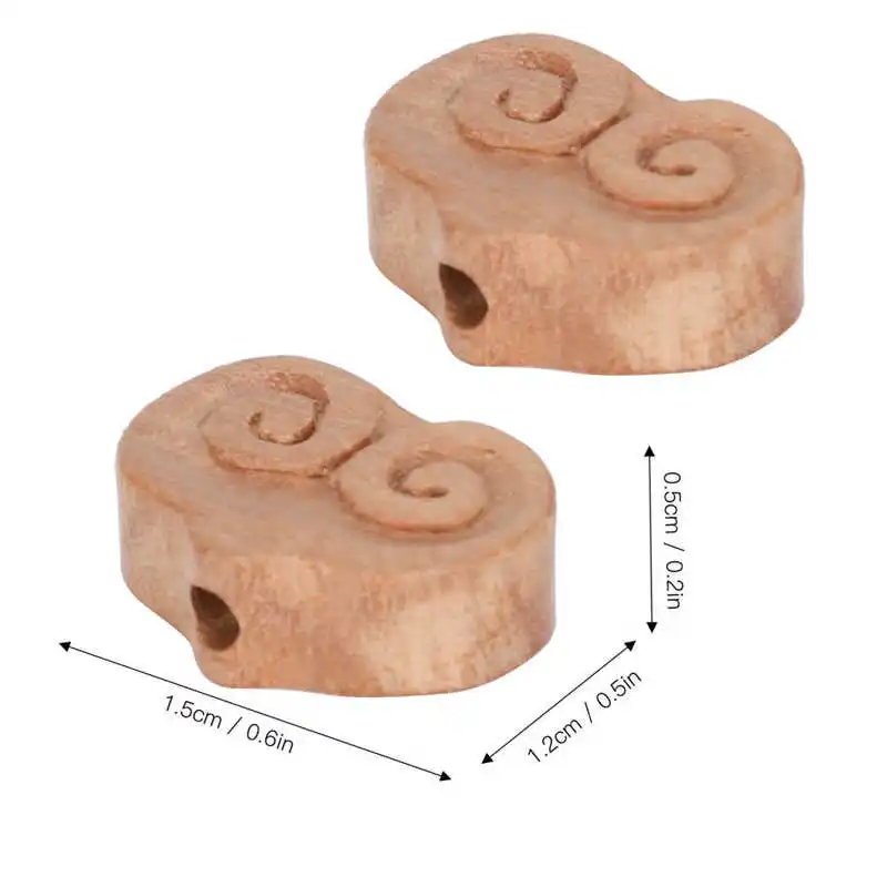 Персиковое дерево кулон прочный Портативный Heart‑Shaped деревянный для ожерелья