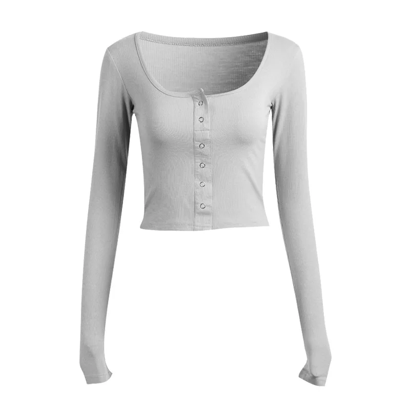 

Autumn Thin Yoga Women Sports Tops Fitness Running T Shirts Fitness Long Sleeves Sweatshirts Gym Clothes Workout Clothing