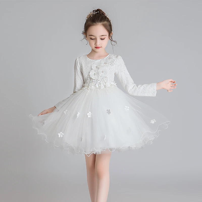 Сетчатый костюм принцессы с длинными рукавами сезон осень-зима платье-пачка