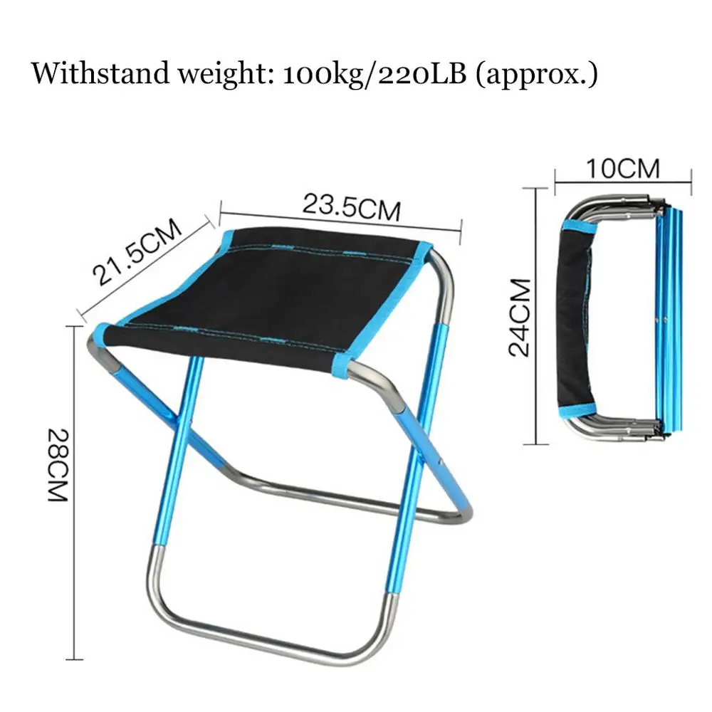 Горячее качество открытый складной стул для рыбалки ультра светильник