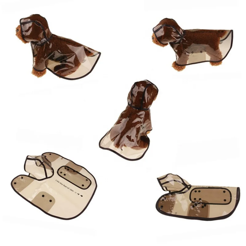 Водонепроницаемый прозрачный дождевик для собак | Дом и сад