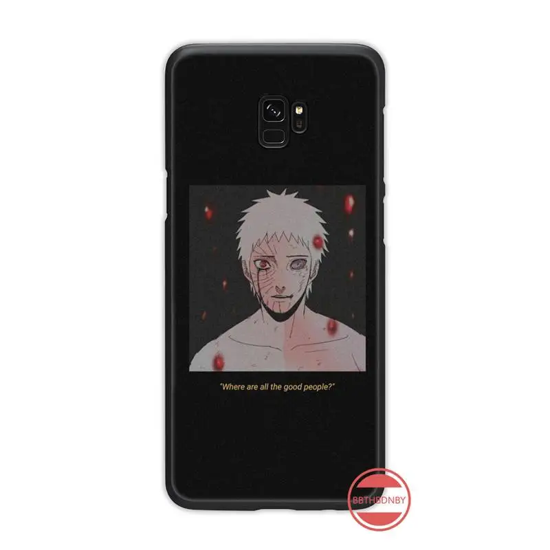 Аниме Наруто Итачи новое поступление черный чехол для мобильного телефона Samsung S6