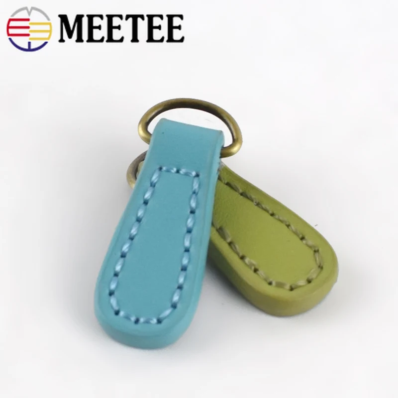 Meetee 10 шт. 1 4*4 см двухслойный воловья молния съемник слайдер замок головка DIY