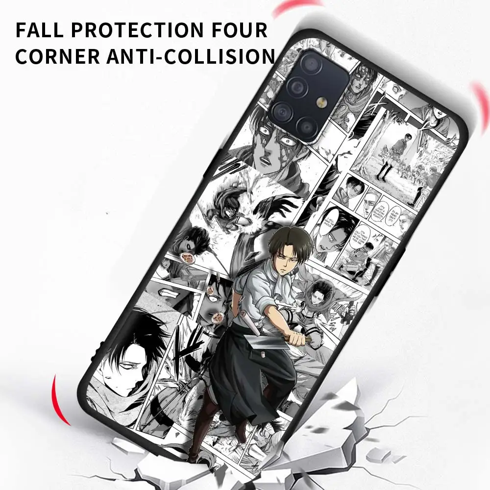 

Attack On Titan Eren Jaeger Capa for Samsung A51 A71 Tpu Cover for Galaxy A21s A31 A41 A12 A01 M31 M51 M30s Soft Phone Case Sac