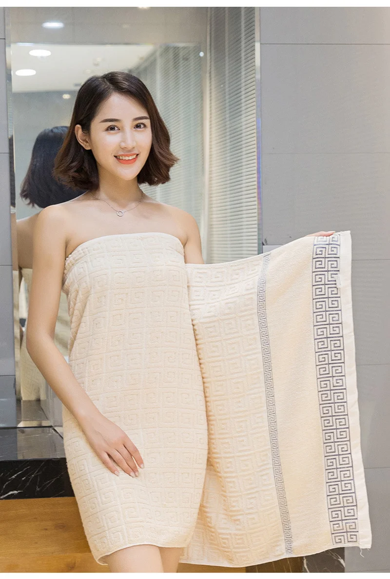 

100% Cotton Beach Towels Eco-friendly Bathroom Towel Sets