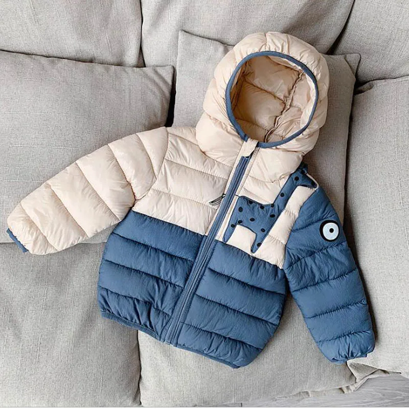 

Boys Coat Winter Jacket Kids Down Cotton Coat Warm Children Outerwear Hooded Parkas Girls Down Coats 5 Colors