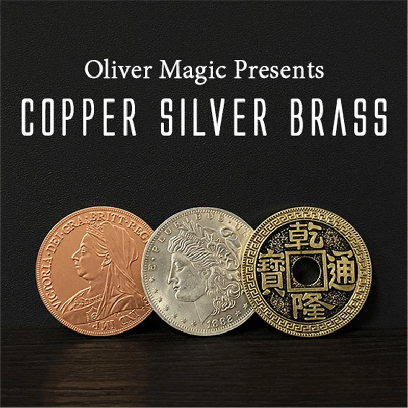 Copper Silver Brass (CSB) Magic Tricks Coin Appear Vanish Magia Magician Close Up Illusions Gimmick Props Mentalism Fun Easy | Игрушки и