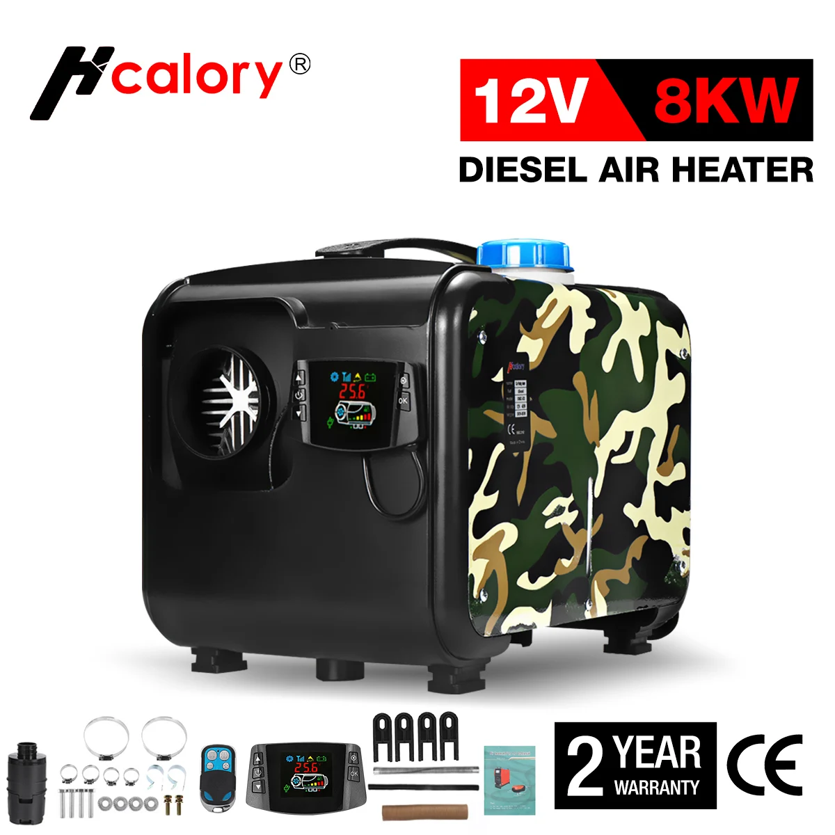 Универсальный автомобильный обогреватель 8 кВт 12 В Дизельный подогреватель