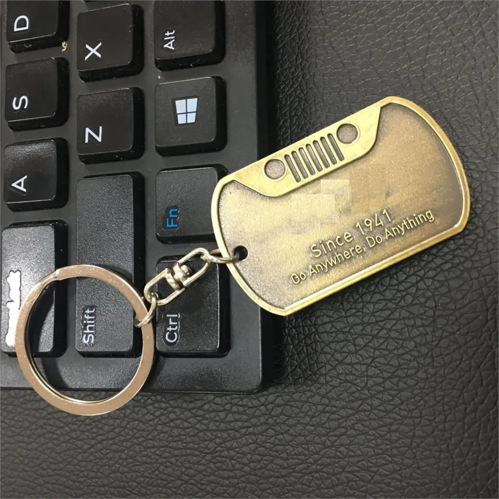 1 шт. брелок для ключей из нержавеющей стали металлический хромированный Jeep Wrangler