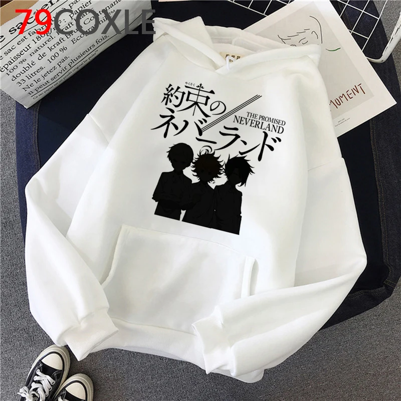 

the Promised Neverland hoodies male grunge Korea Ulzzang men pullover harajuku