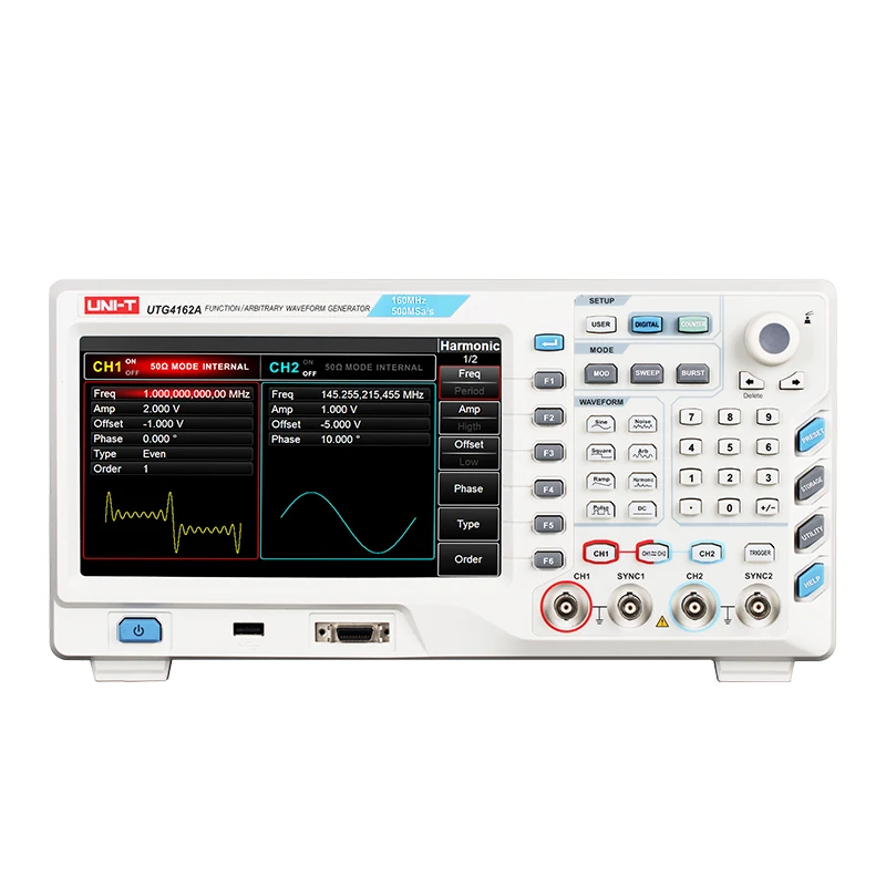 

UNI-T UTG4162A function / arbitrary waveform generator 50MHz pulse time adjustable price