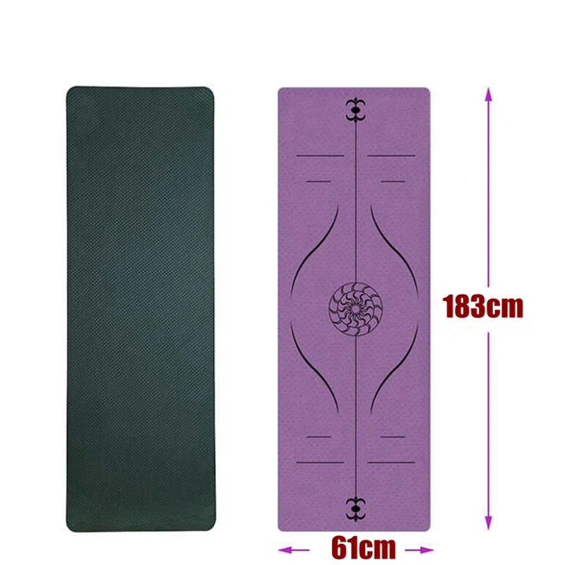 Коврик для йоги из ТПЭ 6 мм безвкусный не скользящий | Спорт и развлечения
