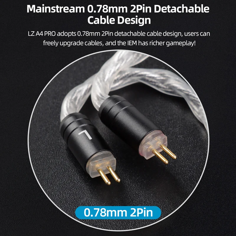 LZ A4 PRO In Ear HiFi Earphone 1 CNT Diaphragm DD + 3 Knowles BA Resin Headset Replaceable Filter And Cavity Tuning Hole IEM | Электроника
