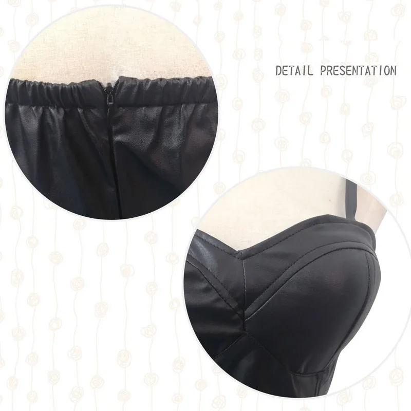 Anime Costume Future Diary Gasai Yuno Cosplay Dresses Women's Black Leather Skirt Yuno Gasai Dress Costumes Artificial Leather images - 6