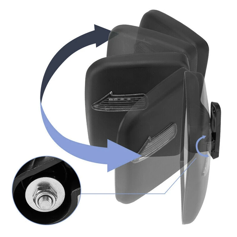 Боковое зеркало заднего вида с поворотом подходит для гольф карт клубного