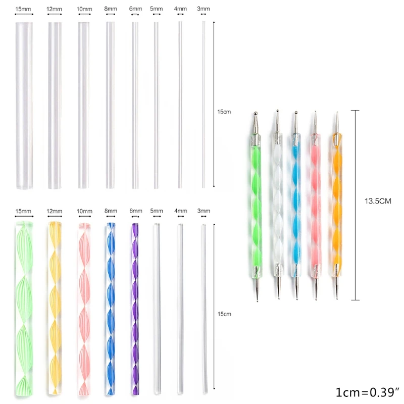 

Mandala Dotting Tools for Painting Rock Stones Stencil Template Acrylic Stick Brush Pen Gem Sticker Palette Easel Kit