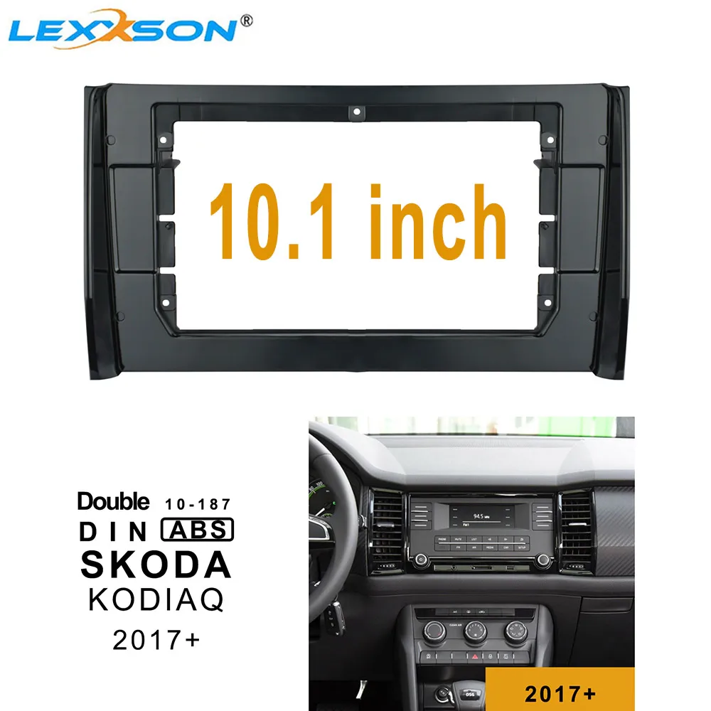 10 1 дюймовый комплект отделки автомобильной панели для SKODA KODIAQ 2017 2019 двойная Din