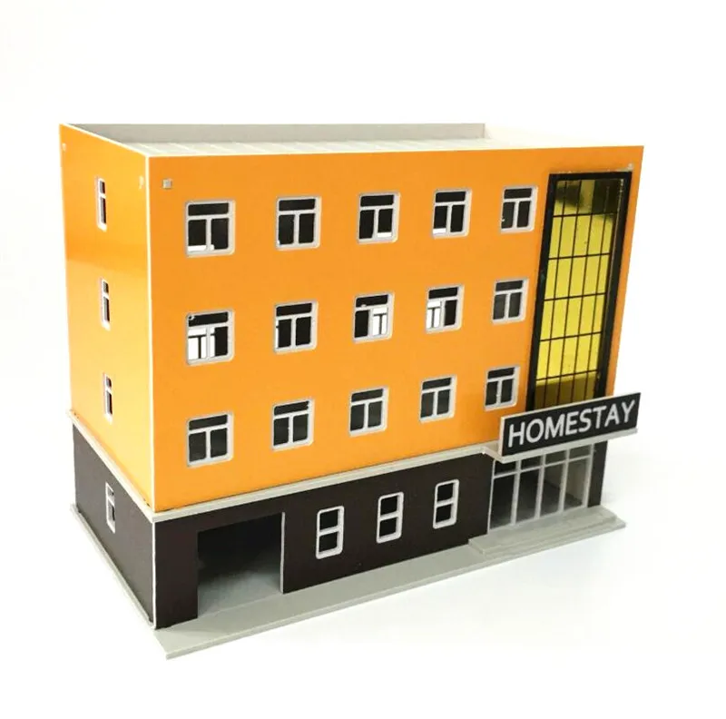 1:144 Homestay Hotel Outland Building Model N Scale 4 Story Scene | Дом и сад