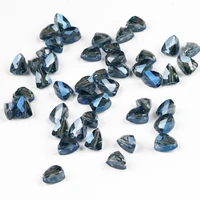 4 6 8mm blue glass crystal beads triangle faceted spacer loose beads for jewelry making accessories bracelet diy