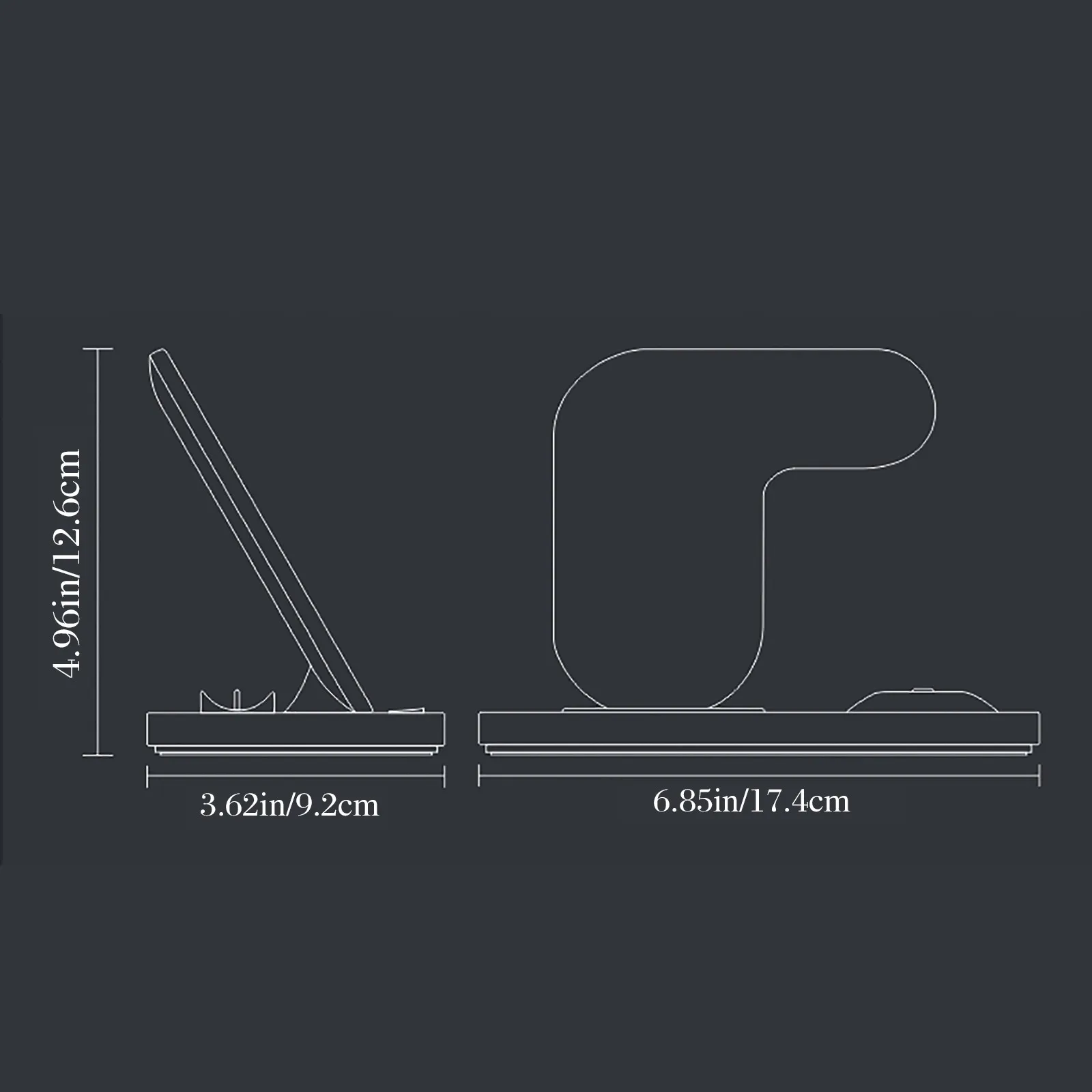 

Ultra-thin Metal Charge Wireless Fast Charging Pad For Iphone 12/12pro/mini/max Fast Charging Multifunctional Foldable And Retra