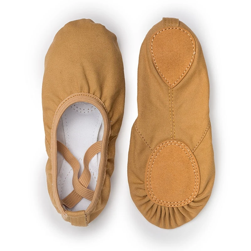 

USHINE professional quality Children dance slippers canvas soft Sole belly yoga gym ballet shoes girls woman man ballerina