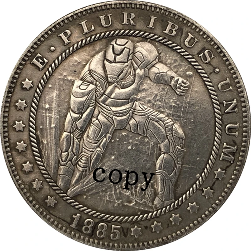 

Hobo Nickel 1885-CC USA Morgan Dollar COIN COPY Type 122