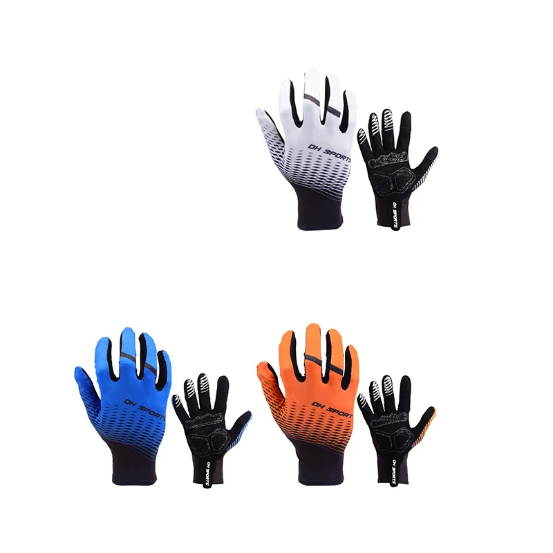 Professional Cycling Gloves with Anti-Slip Socks Set Full Finger Sport Touch Screen Bicycle Glove Personalized Bike sock | Спорт и