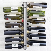 leidersty wine holders creative design stainless steel wall mount bottle storage organizer wine home decor