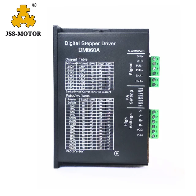 DM860A цифровой 2 фаза 7.2A 86 мм драйвер шагового двигателя|Детали инструментов| |