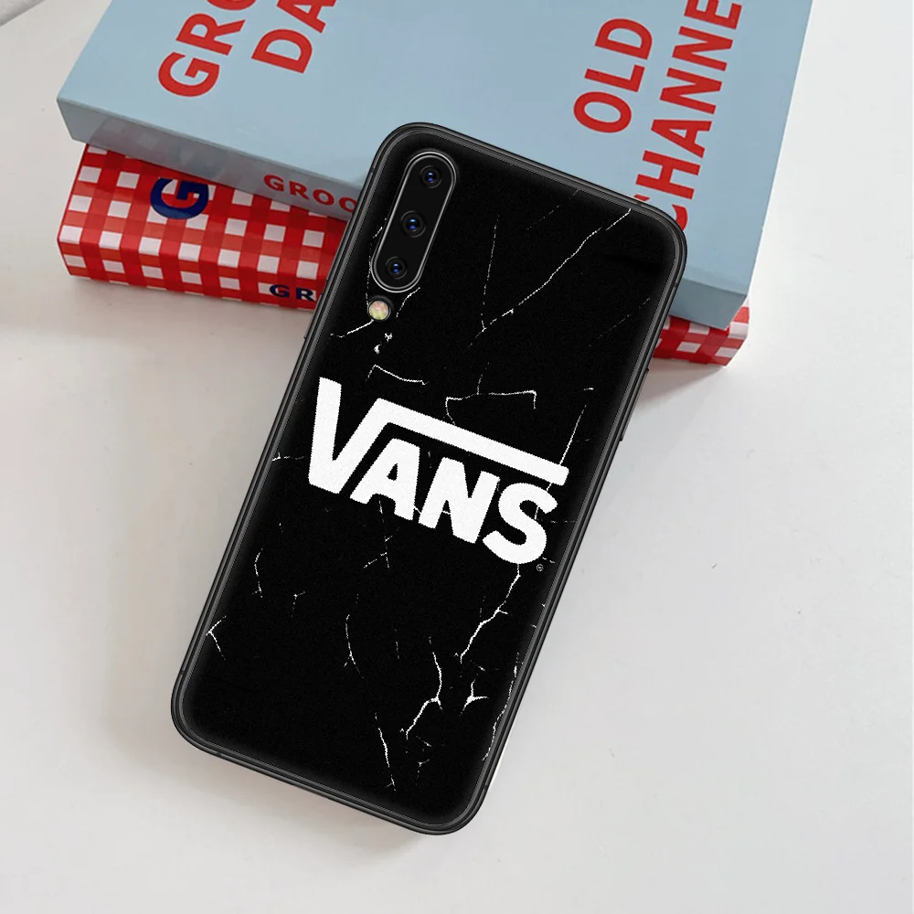 

Vans Fashion Trend Skateboard Phone Case For Samsung Galaxy A 3 5 7 8 10 20 20E 21S 30 30S 40 50 51 70 71 black Bumper Silicone