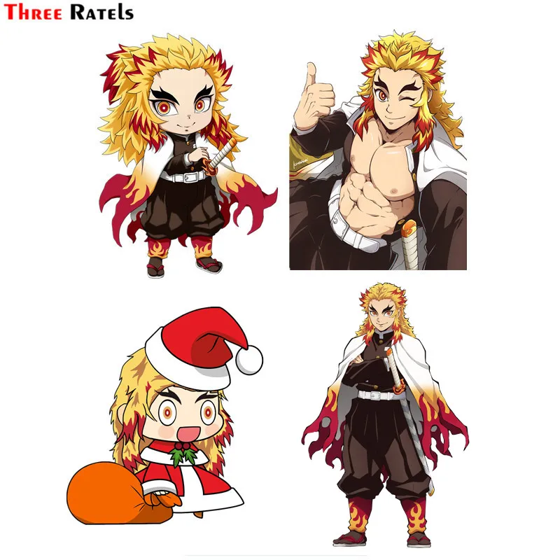 

Three Ratels F565 Rengoku Kyoujurou Kimetsu No Yaiba Car Vinyl Sticker PVC Figure Decal