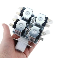 dn20 dc12v 24v 36v ac220v g34 1 in 4 out electromagnetic valve normally closed water drain valve electric water inlet solenoid