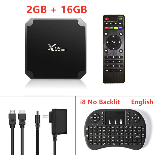 2G 16G i8 No Backlit X96 Мини ТВ коробка Android 7,1 2 Гб 16 Гб Amlogic S905W четырехъядерный X96 мини роутер Android S905W 4K 2.4GH wifi 1 ГБ 8 ГБ X 96 мини - Цвет: 2G 16G i8 No Backlit