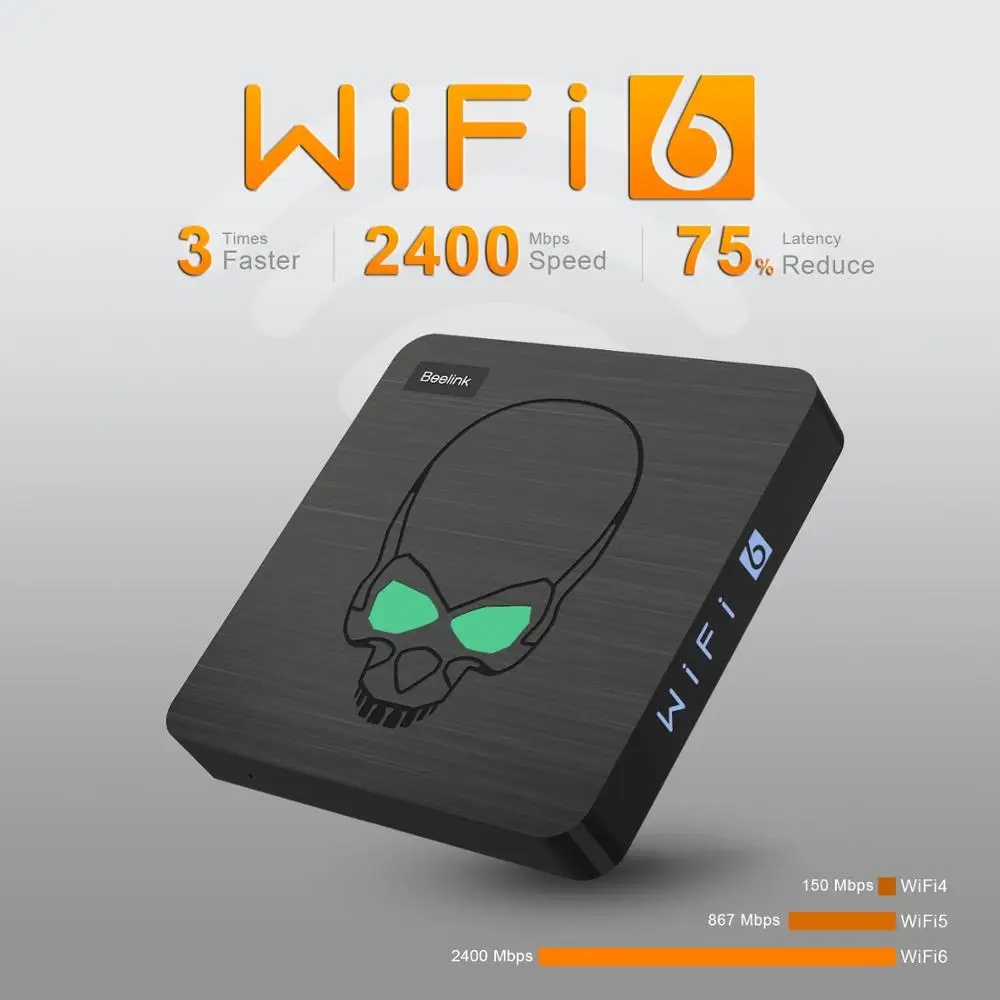 ТВ-приставка GT-King Amlogic S922X GT King 4G DDR4 64G EMMC Smart TV BOX 2 + 5G Dual WIFI6 1000M LAN HDMI 1 4K 75Hz |