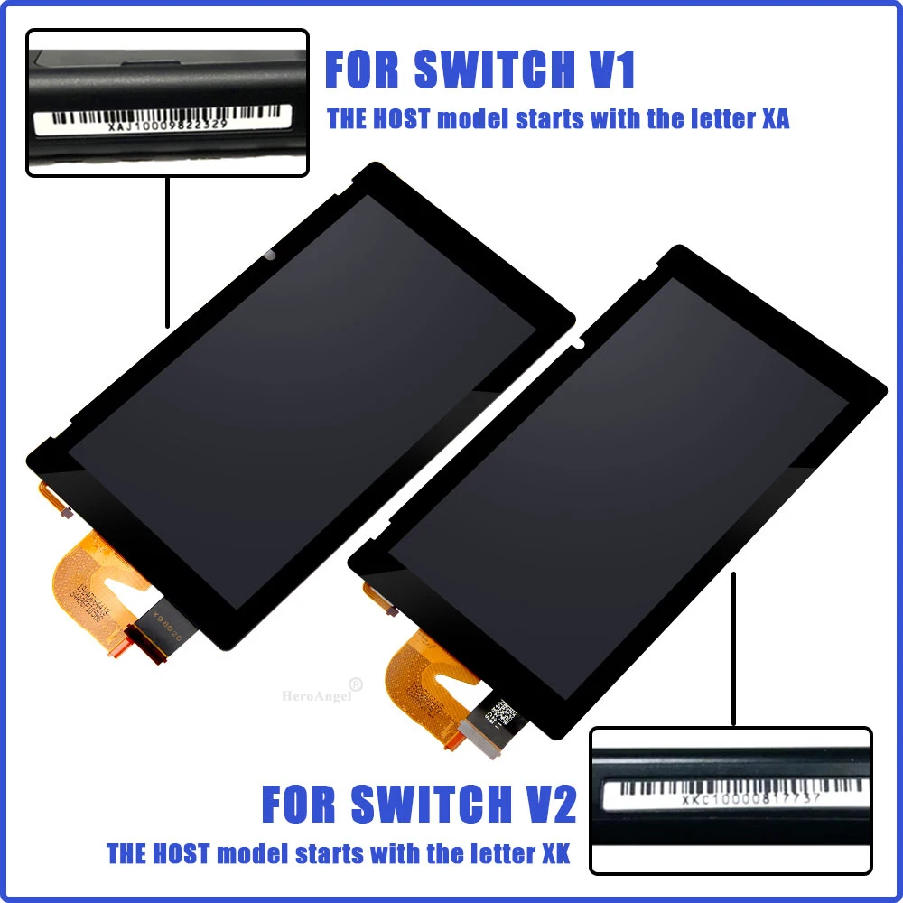 

Оригинальный Новый ЖК-дисплей для консоли Nintendo Switch NS V1 V2 с сенсорным экраном полный комплект дигитайзер Запасные части для ремонта