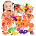 Пластиковые кухонные игрушки, детская игрушка для ролевых игр с фруктами и овощами