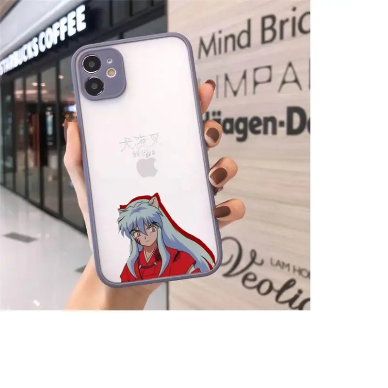 

Inuyasha japanese anime manga Phone Cases matte transparent For iphone 7 8 11 12 plus mini x xs xr pro max cover