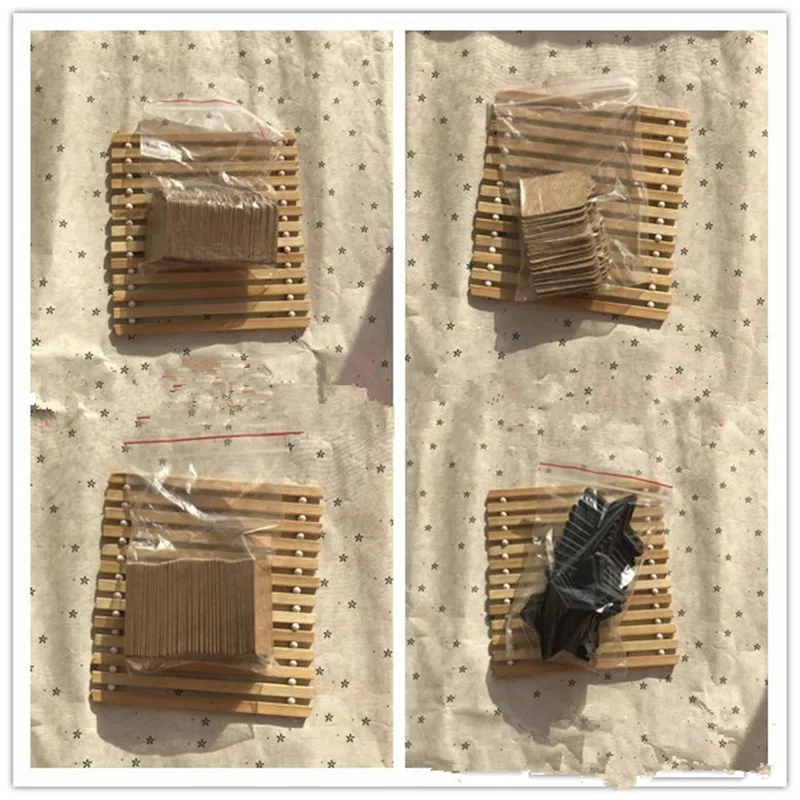 100PCS 3.5*2.5cm Multi Color Paper Cute Stud Earring HangTag Card Custom Logo Cost Extra Jewelry Display Packing | Украшения и