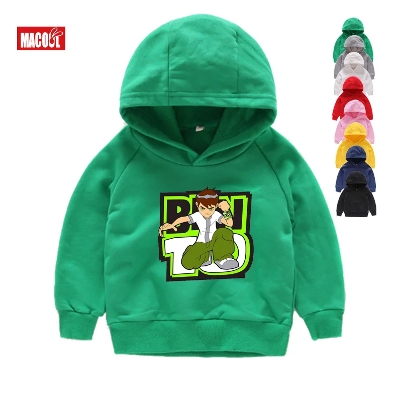 Kids Hoodies Бен 10 протектор для часов толстовки земля и свитшоты для детей в году Осень мультфильм мальчиков толстовки и свитшоты топы для мальчиков и девочек - Цвет: Kids Hoodies