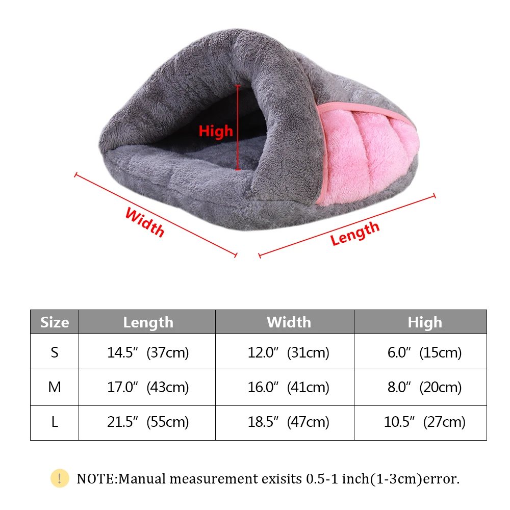 

Warm Cat Bed Pet Puppy Cat House Winter Dog Cat Cushion Mat Indoor Basket Cave Kennel Nest Cats Products For Pets