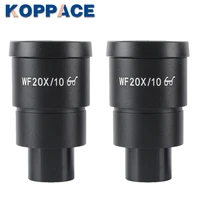 koppace 2pcs kp 20x high eyespots wide field eyepiece wf 20x10 stereo microscope eyepiece mount interface 30mm
