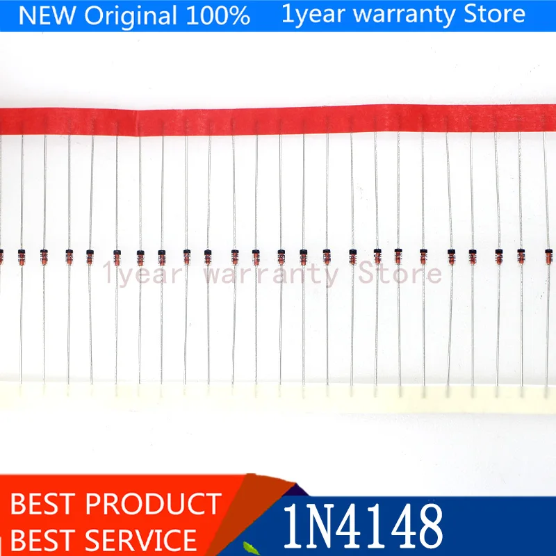 

200 pcs 1N4148 IN4148 Diode DO-35 Switching Signal 4148 ic electronics