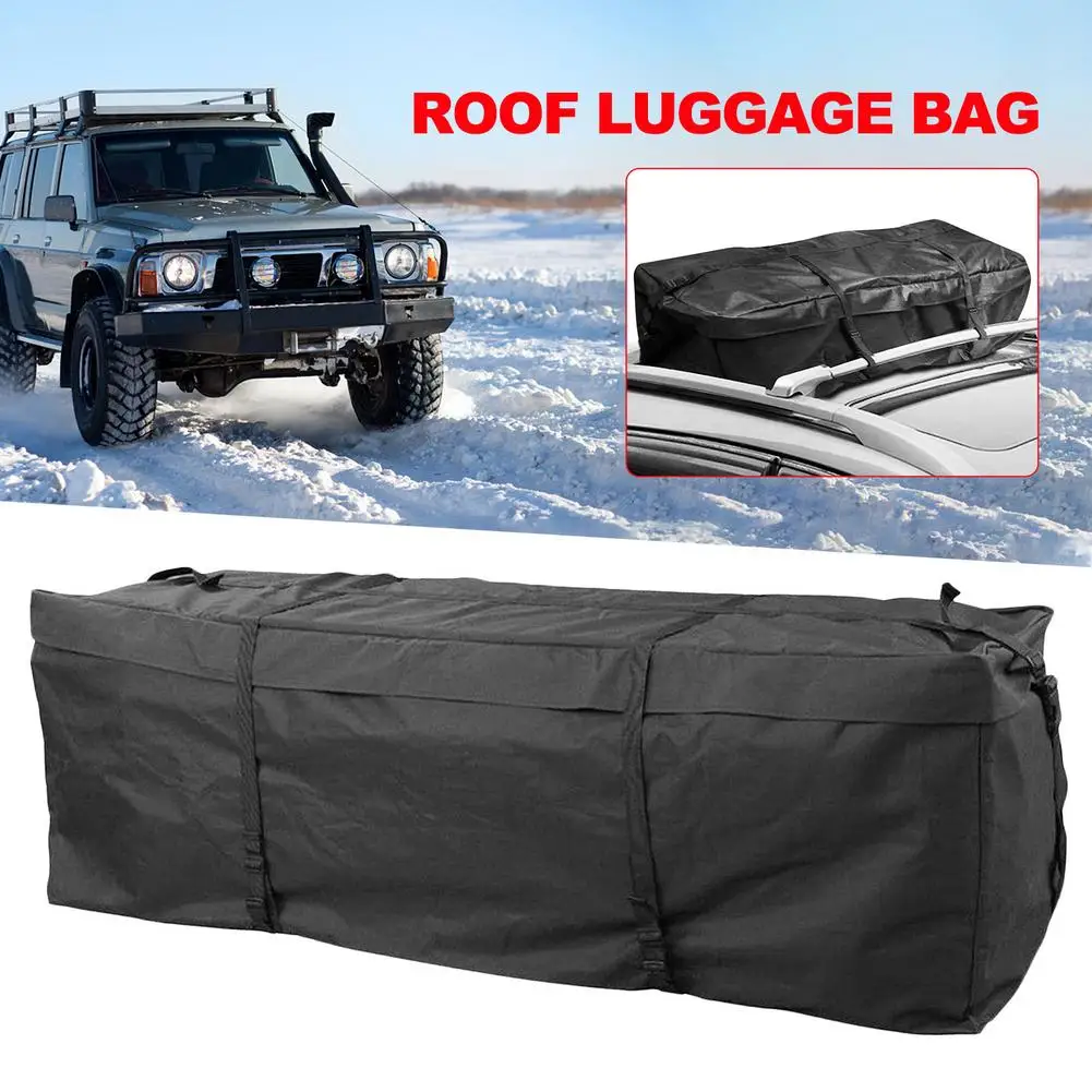 

140x45x48cm Waterproof Oxford Car Cargo Roof Bag Rooftop Luggage Carrier Storage Bags Automobiles SUV Car Travel Organizers