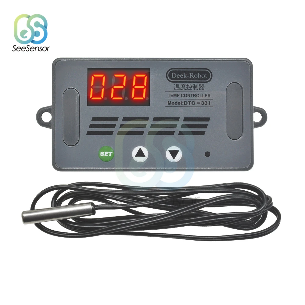 Цифровой светодиодный регулятор температуры настенный датчик с термостатом 12 В