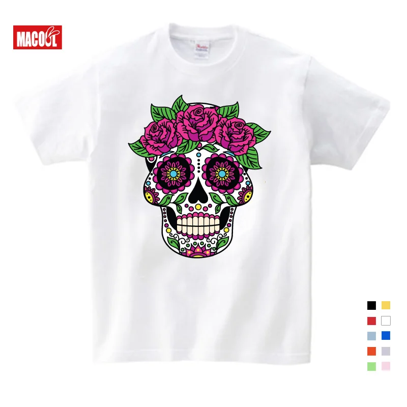 

Детская футболка с рисунком черепа, брата, Санс, летние детские белые топы, забавная мультяшная футболка для мальчиков и девочек, Детский ко...