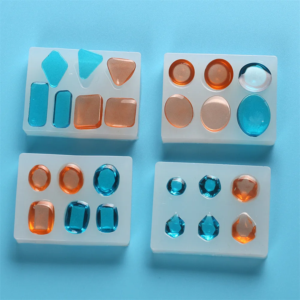 

1PCS Craft DIY Transparent UV Resin Liquid Silicone Mold Pendant Charms For DIY Earrings Necklace Making Jewelry 4 Styles