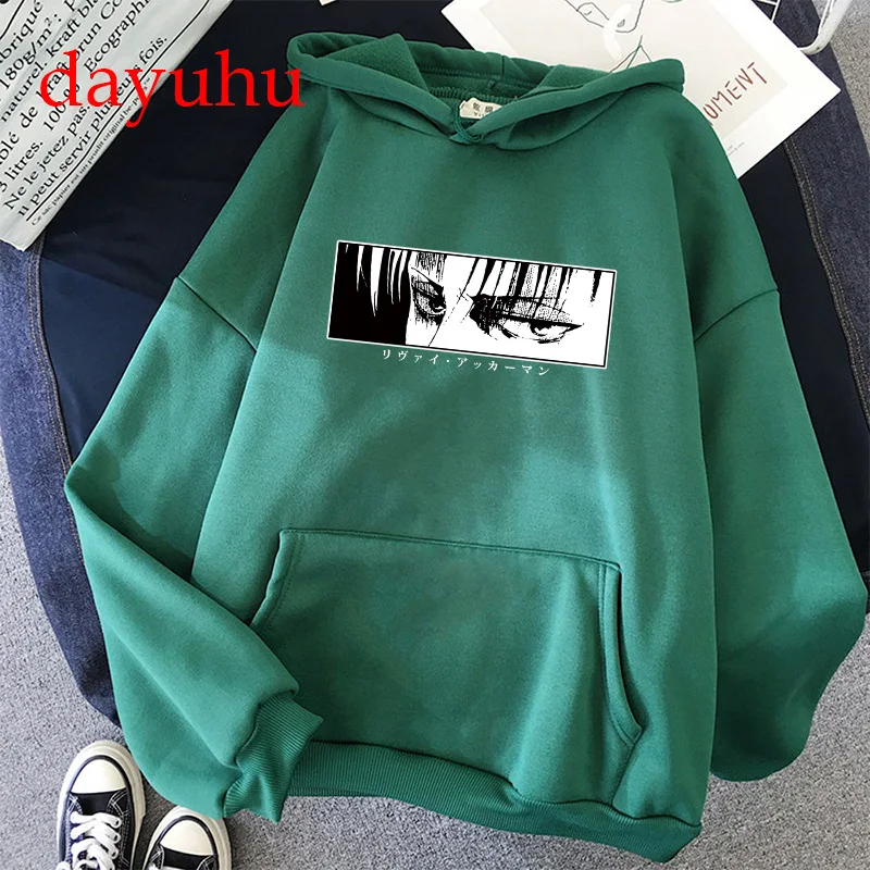 Толстовка мужская в стиле японского аниме свитшот с рисунком атака на Титанов