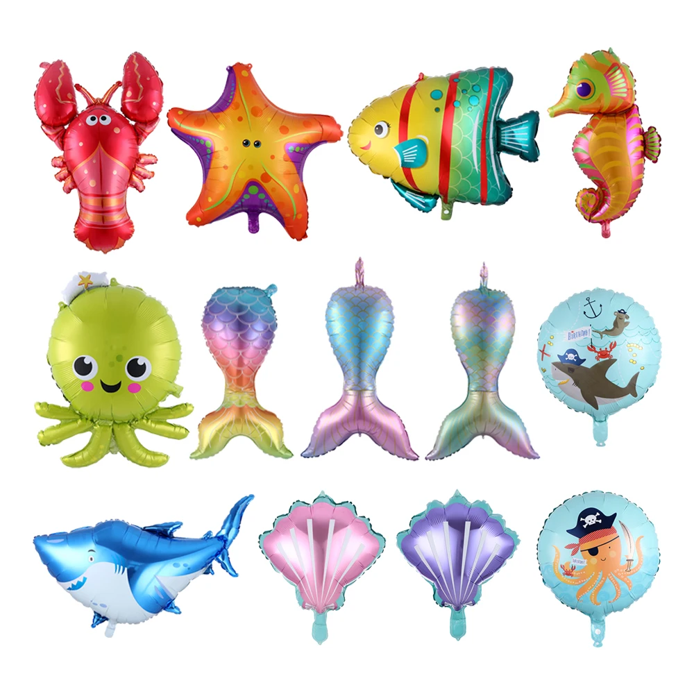 Украшение Ocean World 1 шт. воздушный шар с морским животным праздничные детские