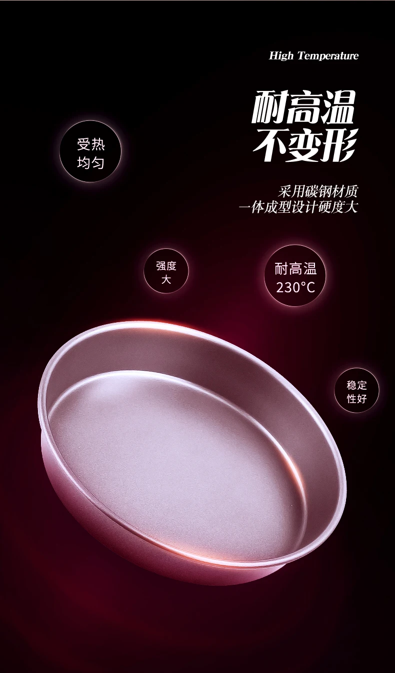 

5Pcs Round Rectangle Metal Baking Mould Non Stick Oven High Quality Bread Cake Mould Baking Reusable Home Kitchen Tools JJ60HB