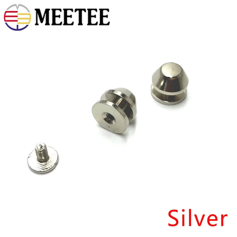 Meetee 10/30 наборов 12 мм металлическая медная плоская Пряжка винтовые заклепки для